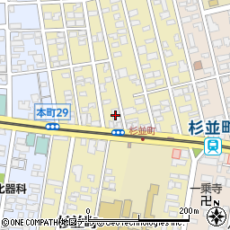 岩崎電子　函館補聴器センター周辺の地図