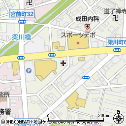 ＨＢＣ函館放送局周辺の地図