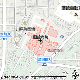 東京スター銀行国立病院機構函館病院 ＡＴＭ周辺の地図