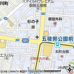 北洋銀行五稜郭公園支店周辺の地図