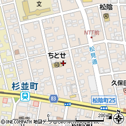 北海道函館市松陰町9-19周辺の地図