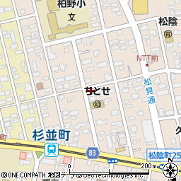 北海道函館市松陰町9-11周辺の地図