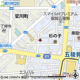 函館本町郵便局周辺の地図