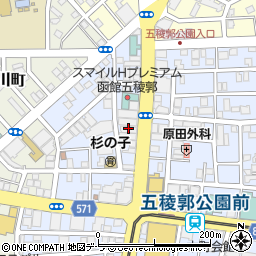 カラオケ館 函館五稜郭店周辺の地図