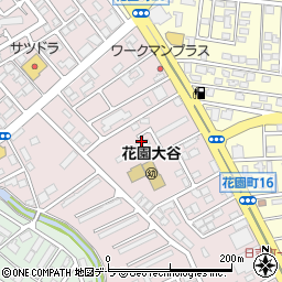 北海道函館市花園町周辺の地図