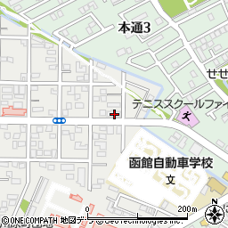 北海道函館市川原町21-12周辺の地図