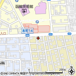 セブンイレブン函館五稜郭病院前店周辺の地図