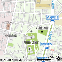 北海道函館市八幡町周辺の地図