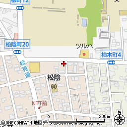 北海道函館市松陰町21-14周辺の地図