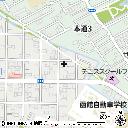 北海道函館市川原町21-4周辺の地図