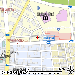 北海道函館市五稜郭町34-18周辺の地図