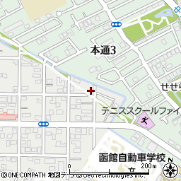 北海道函館市川原町21-18周辺の地図