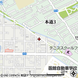 北海道函館市川原町21-3周辺の地図