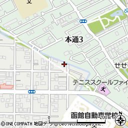 北海道函館市川原町21-18-2周辺の地図