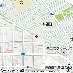 北海道函館市川原町21-1周辺の地図