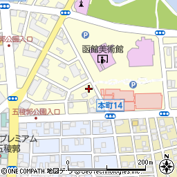 北海道函館市五稜郭町34-10周辺の地図