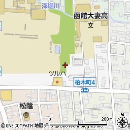 北海道函館市柳町周辺の地図
