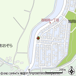 西旭岡第1幼児公園周辺の地図
