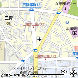 北海道新聞函館支社　総務グループ周辺の地図