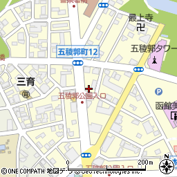 セブンイレブン函館五稜郭公園前店周辺の地図