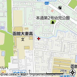 北海道銀行函館寮周辺の地図