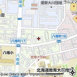 北海道教育大学函館校桐花寮周辺の地図