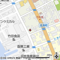 北海道函館市北浜町3-8周辺の地図