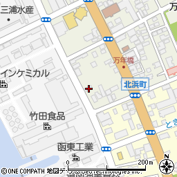 北海道函館市北浜町3-12周辺の地図