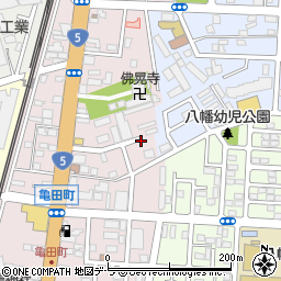 北海道函館市亀田町周辺の地図