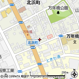 北海道函館市北浜町2-7周辺の地図
