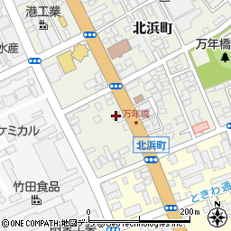 北海道函館市北浜町3-27周辺の地図