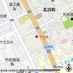 北海道函館市北浜町3-26周辺の地図