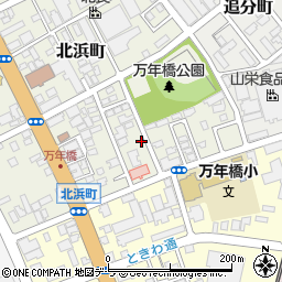 北海道函館市北浜町2-35周辺の地図