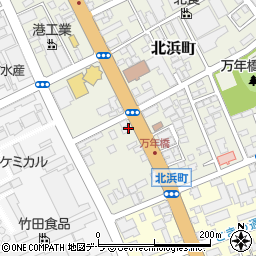 北海道函館市北浜町3-25周辺の地図