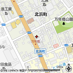 函館北浜郵便局周辺の地図
