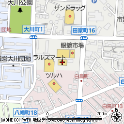 ＴＳＵＴＡＹＡ函館白鳥店周辺の地図