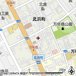 北海道函館市北浜町2-21周辺の地図