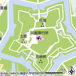 箱館奉行所周辺の地図