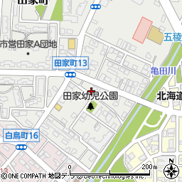 北海道函館市田家町3-10周辺の地図