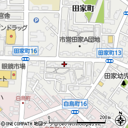 市営住宅田家Ａ団地１９号棟周辺の地図