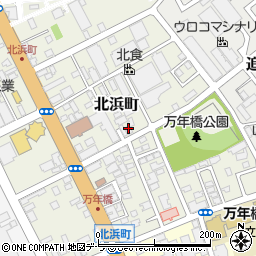 北海道函館市北浜町5-3周辺の地図