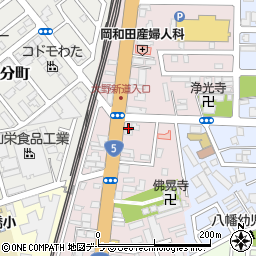 函館西警察署亀田交番周辺の地図