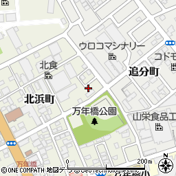 北海道函館市北浜町6-28周辺の地図