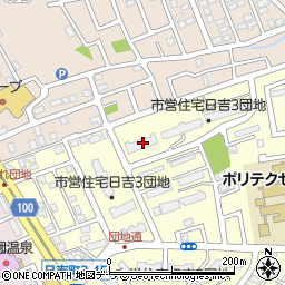 道営住宅日吉町Ａ団地Ｄ－１号棟周辺の地図