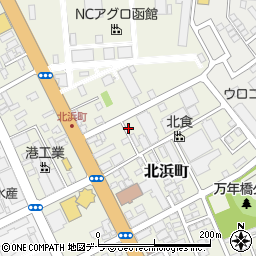 北海道函館市北浜町7-26周辺の地図