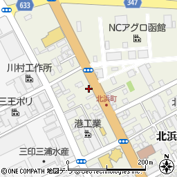 北海道函館市北浜町8-29周辺の地図