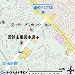 焼肉 牛角 函館本通店周辺の地図