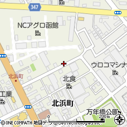 北海道函館市北浜町周辺の地図