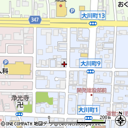 函館ダイヤ冷暖工業株式会社周辺の地図