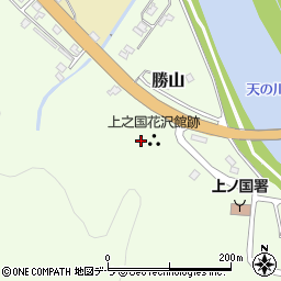 上之国花沢館跡周辺の地図